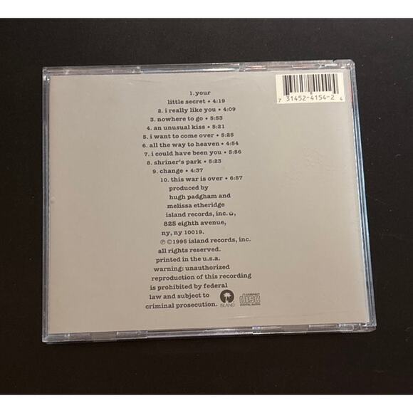 Melissa Etheridge – Your Little Secret CD (1995 Island Records) Used - Picture 2 of 4